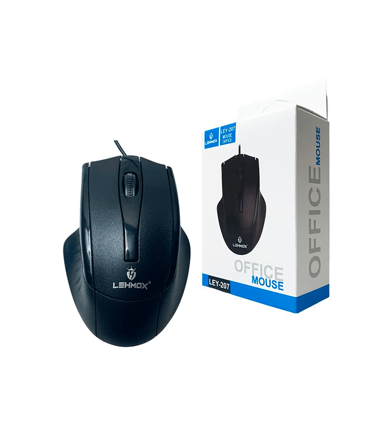 Mouse Office Ergonômico USB Confortável 1600dp Lehmox Ley207 CVC