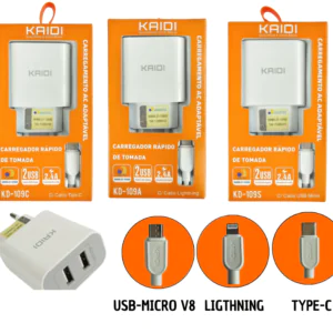 CARREGADOR KAIDI KD-605S/ KD-109A