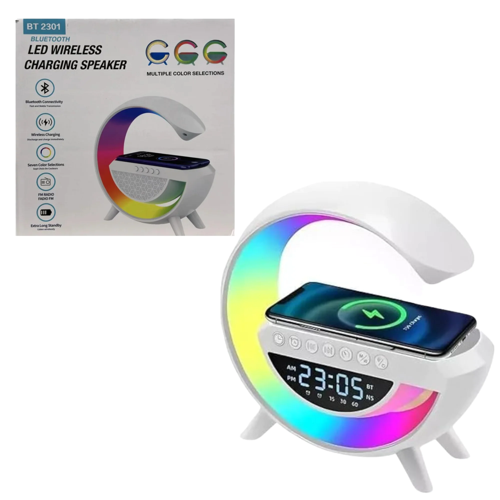 ESTAÇÃO INTELIGENTE LED WIRELESS CHARGING ESTAÇÃO INTELIGENTE LED WIRELESS CHARGING