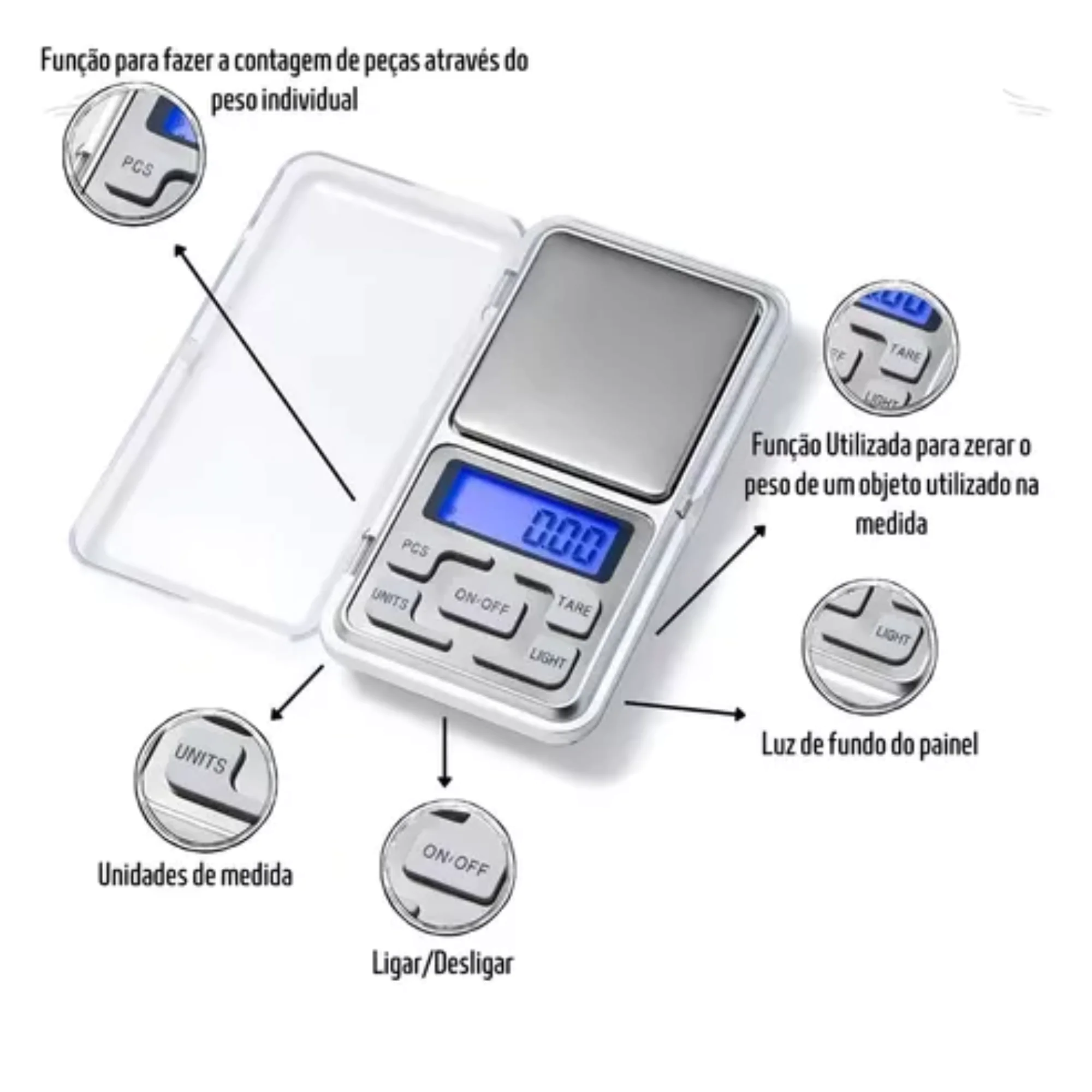 BALANCA DIGITAL DE PRECISAO 500G BALANCA DIGITAL DE PRECISAO 500G