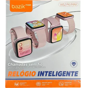 SMARTWATCH W62 PRO MAX COM 4 PULSEIRAS- ROSA