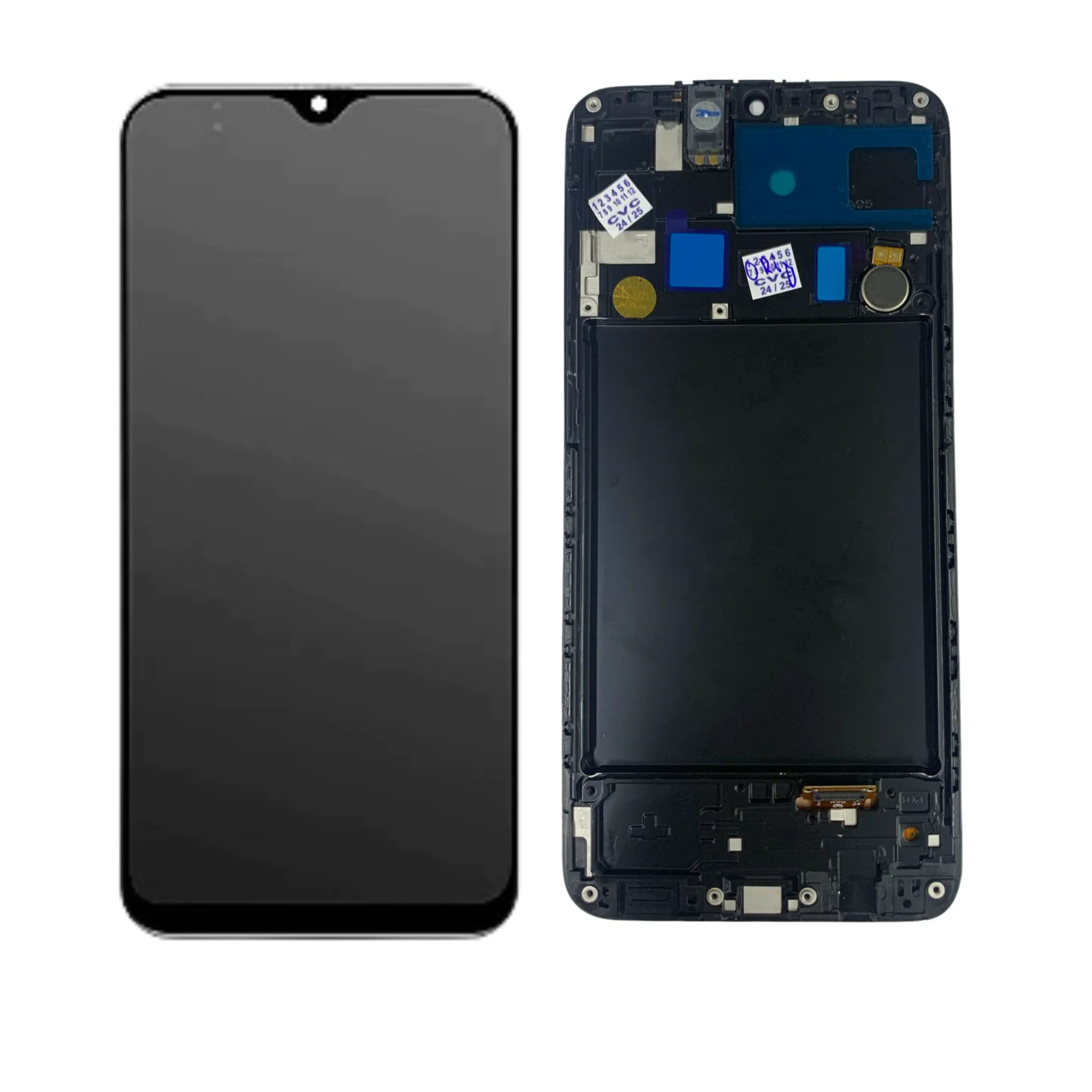 LCD SAMS A20 – ORIG SUNLONG/MASTERFIX/VIVID C/ARO – PRETO