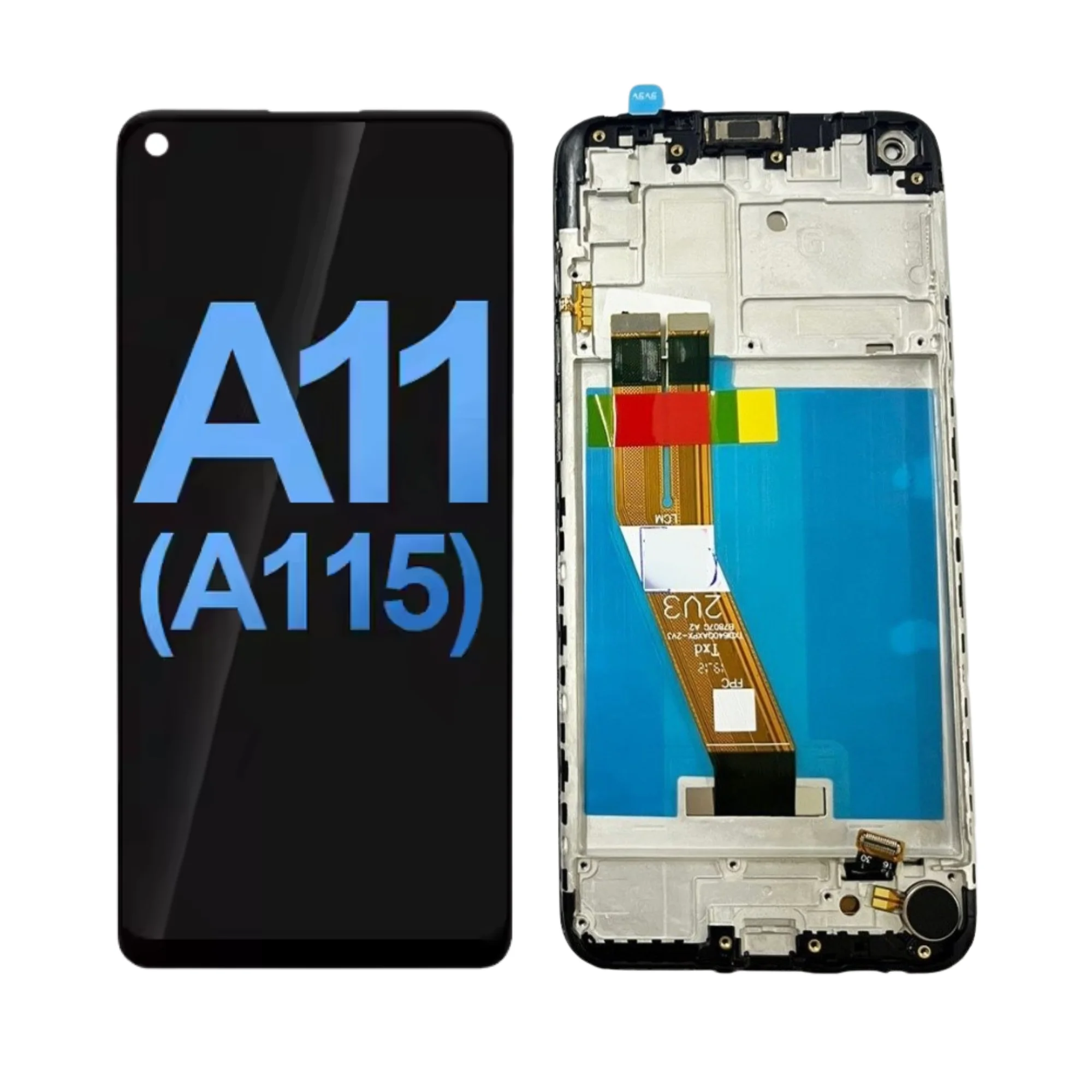 LCD SAMS A11 – ORIG VEZR/SVC C/ARO – PRETO