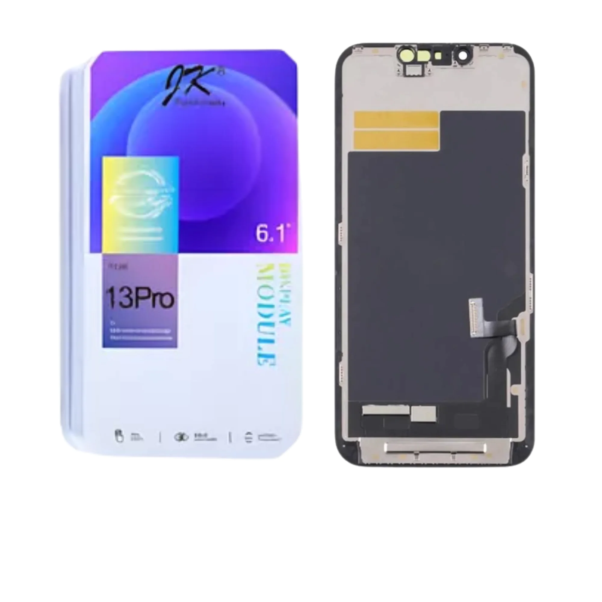 LCD IPH 13 PRO -JK – PRETO TROCA CI