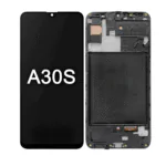 LCD SAMS A30S – OLED C/ARO – PRETO