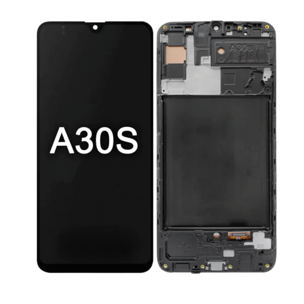 LCD SAMS A30S – OLED C/ARO – PRETO