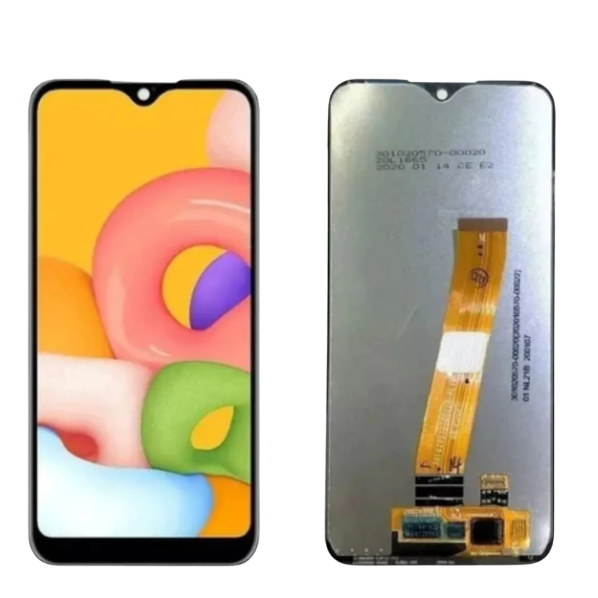 LCD SAMS A01 – ORIG S/ARO FLEX LARGO – PRETO