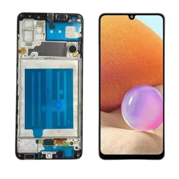 LCD SAMS A32 (4G) – ORIG SVC/MASTERFIX/VIVID C/ARO – PRETO
