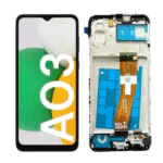 LCD SAMS A03 CORE – OLED C/ARO – PRETO