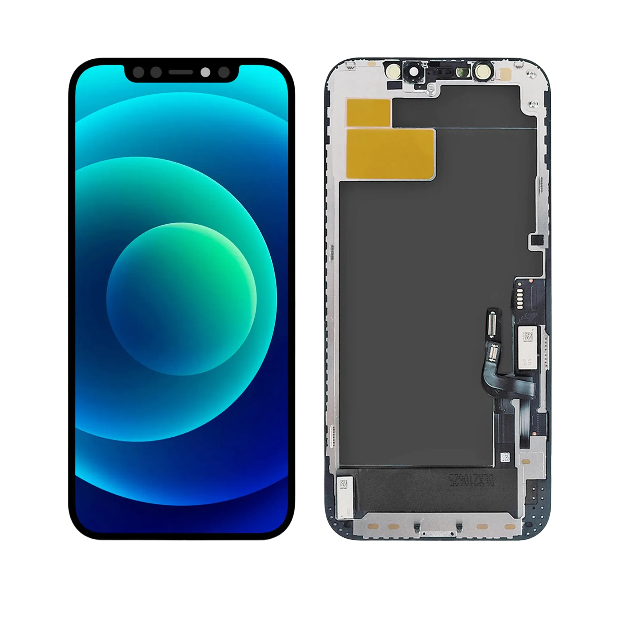 LCD IPH 12/12 PRO – ORIG KBS/VEZR – PRETO TROCA CI