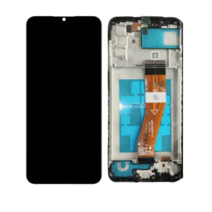 LCD SAMS A03S – ORIG C/ARO (COM COMPONENTES) – PRETO