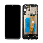LCD SAMS A04 – ORIG/VEZR C/ARO – PRETO