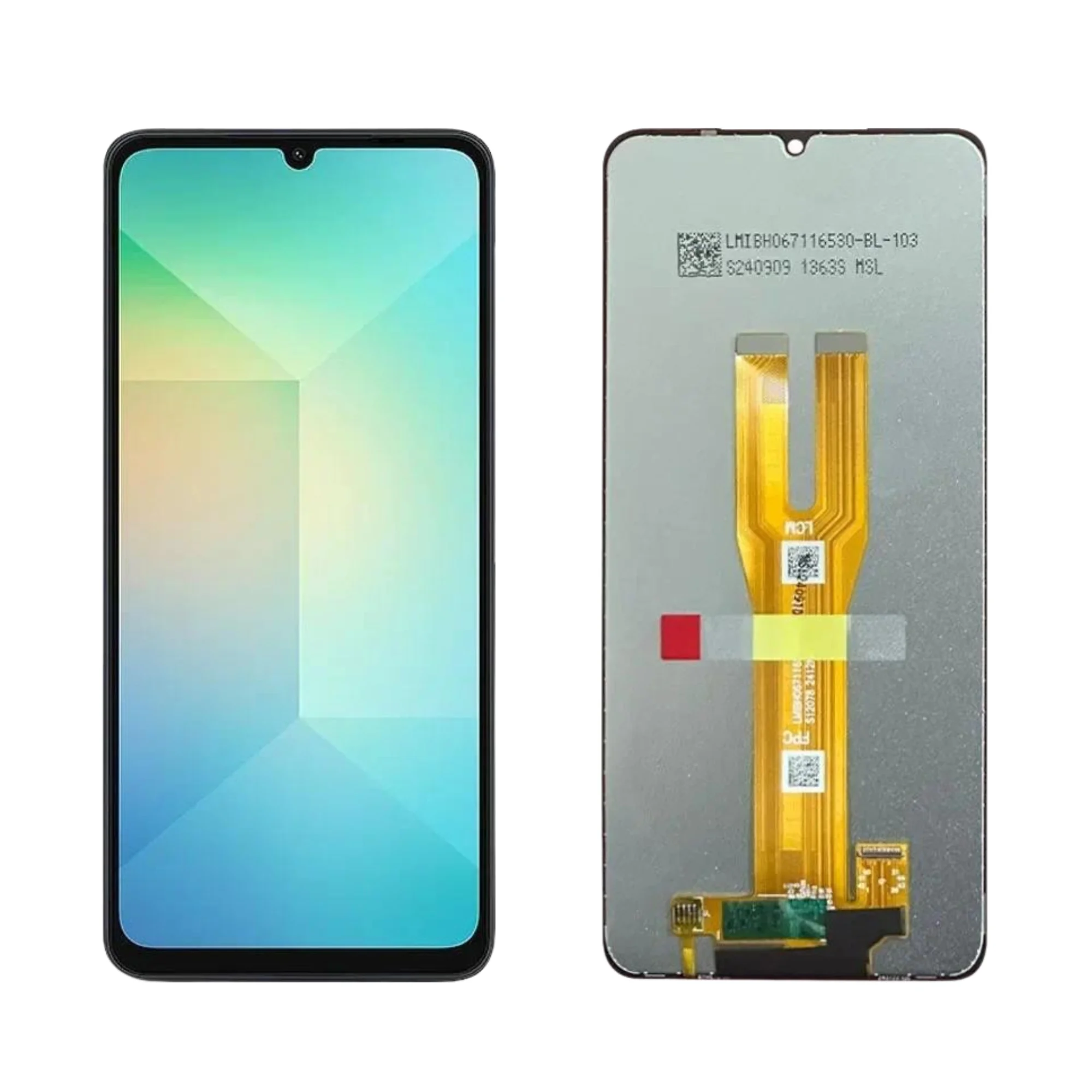 LCD SAMS A06 – ORIG VEZER S/ARO – PRETO