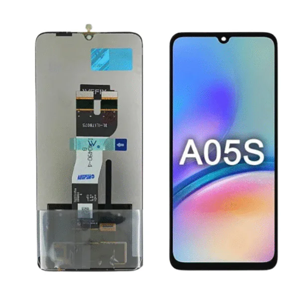 LCD SAMS A05S – ORIG VEZR/SVC S/ARO – PRETO