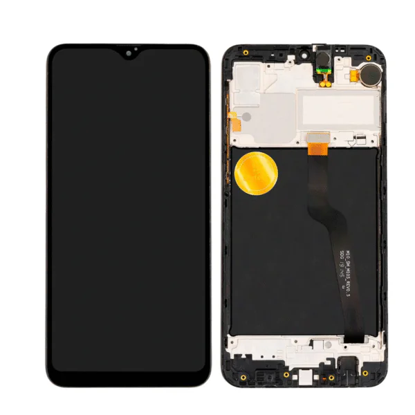 LCD SAMS A10 – ORIG SVC/VEZR C/ARO – PRETO