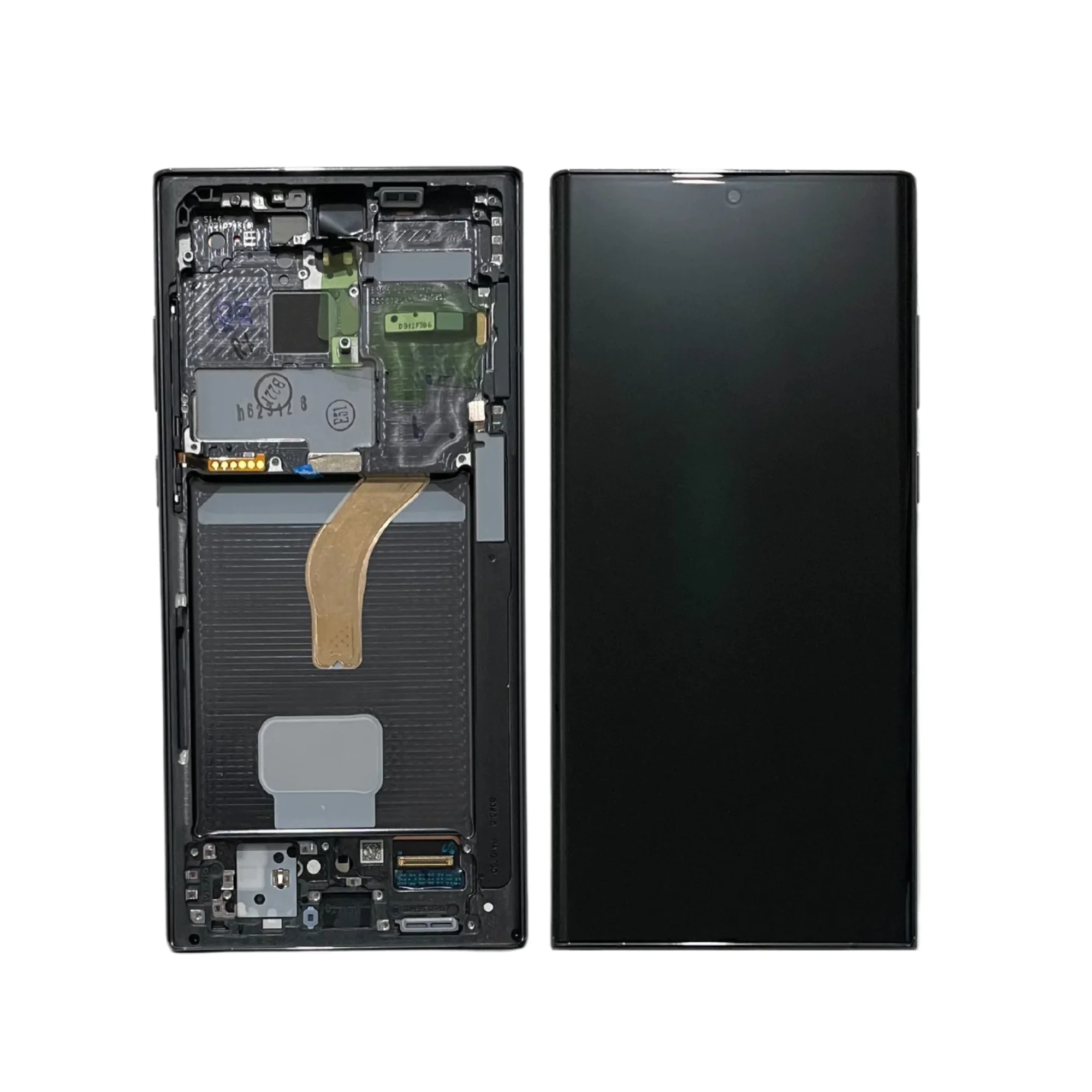 LCD SAMS S22 ULTRA – ORIG AMERICANO C/ARO – PRETO/GRAFITE