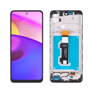 LCD MOTO E30/ E40 -PREMUM/VIVD C/ARO – PRETO