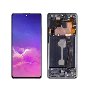 LCD SAMS S10 LITE – ORIG C/ARO – PRETO