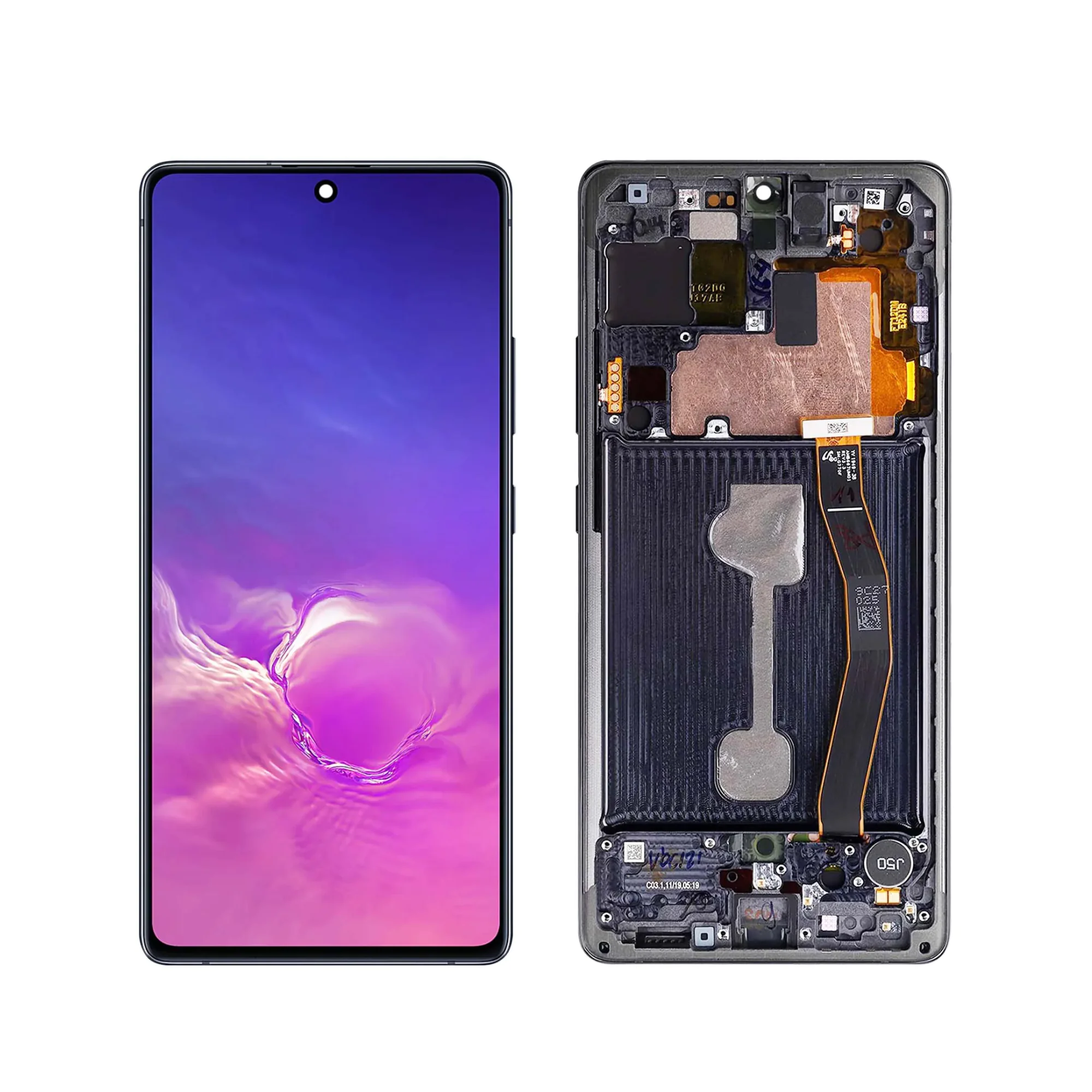 LCD SAMS S10 LITE – ORIG C/ARO – PRETO LCD SAMS S10 LITE – ORIG C/ARO – PRETO