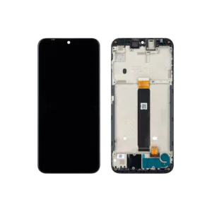 LCD MOTO E6 PLUS – 1º LINHA C/ARO – PRETO