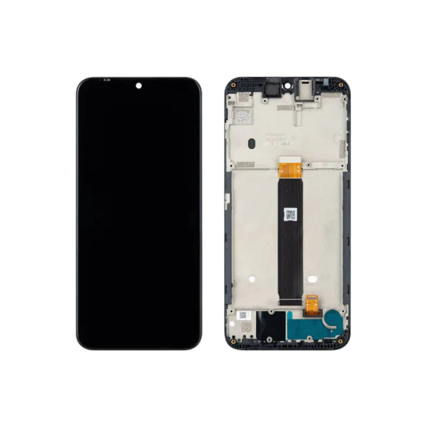 LCD MOTO E6 PLUS – 1º LINHA C/ARO – PRETO