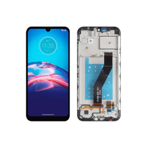 LCD MOTO E6I – OLED C/ARO – PRETO