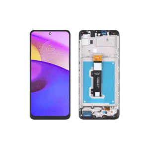 LCD MOTO E30/E40 – ORIG VEZR/ KBS C/ARO – PRETO