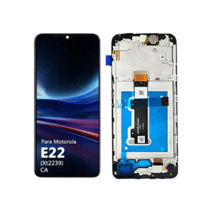 LCD MOTO E22 – OLED C/ARO – PRETO