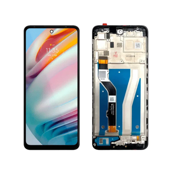 LCD MOTO G60 – PREMIUM/VIVID C/ARO – PRETO