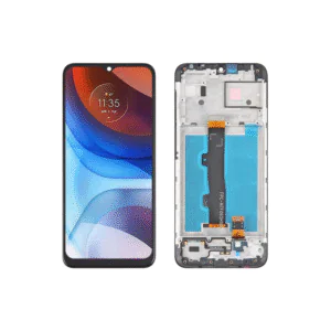 LCD MOTO E7 POWER – ORIG SVC/VEZR C/ARO – PRETO
