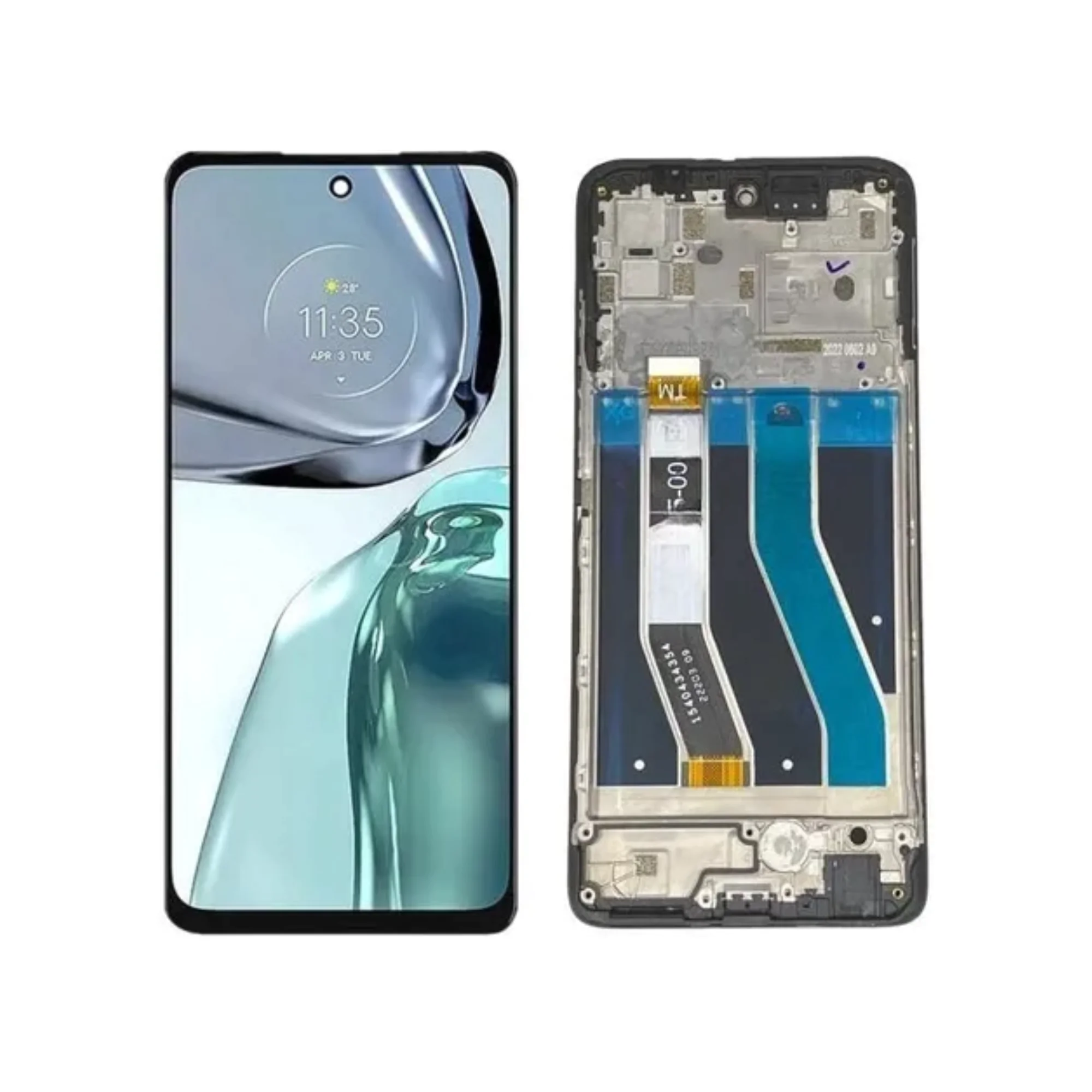 LCD MOTO G62 – PREMIUM/ORIG C/ARO – PRETO