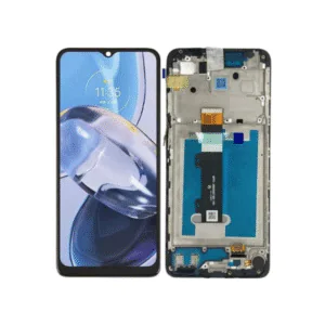 LCD MOTO E22 – ORIG/VEZR/ SVC/SULONG C/ARO – PRETO