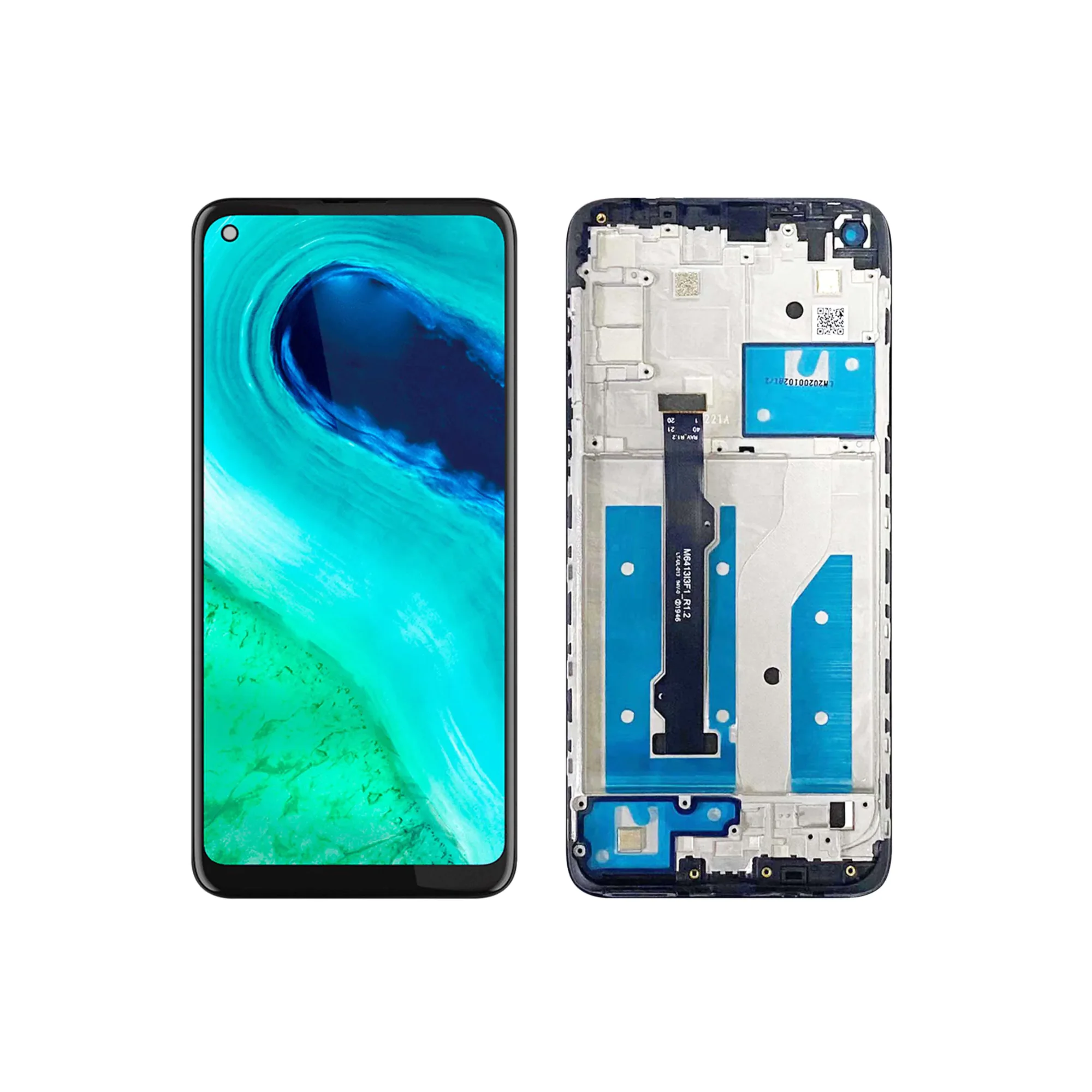 LCD MOTO G8 – OLED C/ARO – PRETO