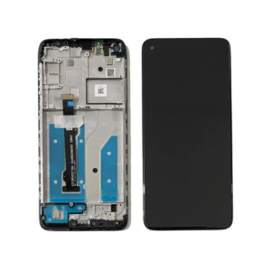 LCD MOTO G8 – ORIG C/ARO – PRETO
