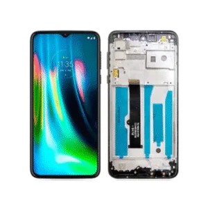LCD MOTO G8 PLAY – ORIG KBS/ SUNLONG C/ARO – PRETO