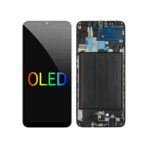 LCD SAMS A70 – OLED C/ARO – PRETO