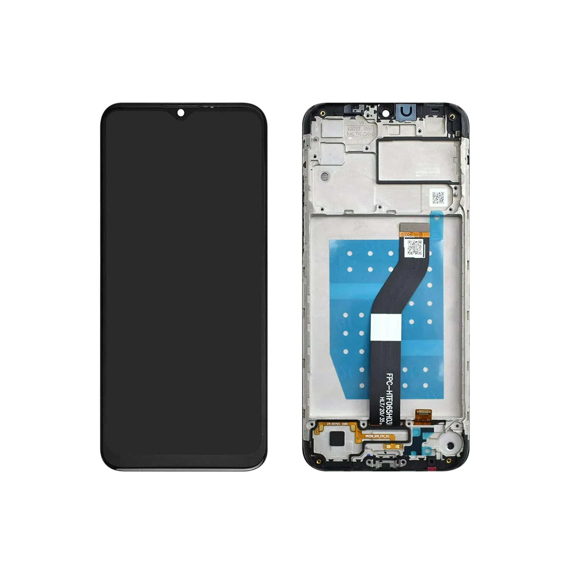 LCD MOTO G8 POWER LITE – ORIG SUNLONG C/ARO – PRETO