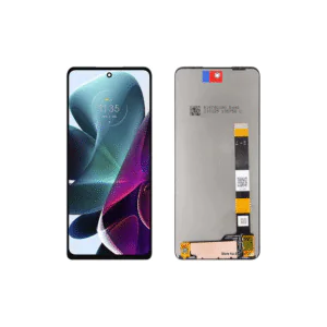 LCD MOTO G200 – ORIG VEZR S/ARO – PRETO