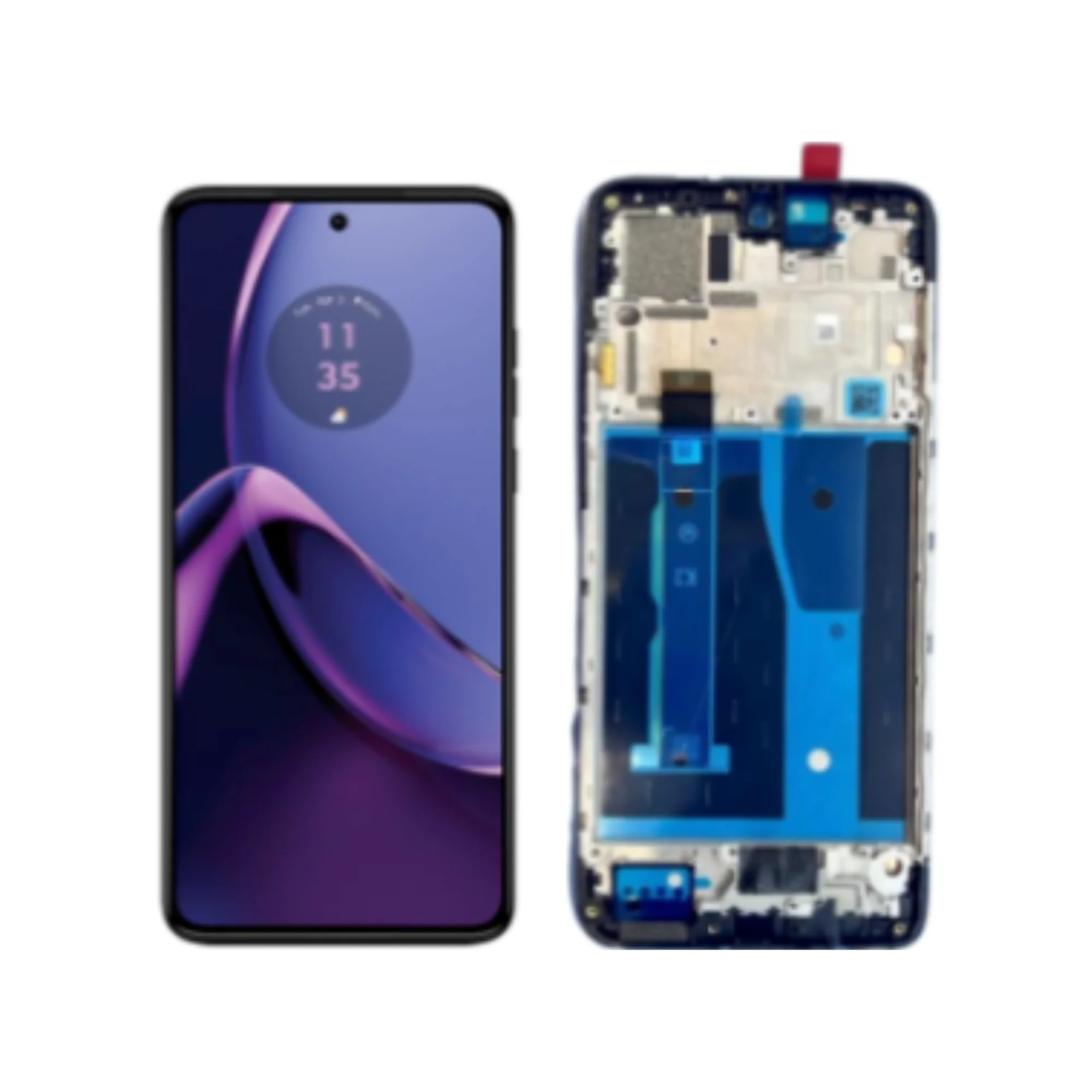 LCD MOTO G84 – ORIG SVC C/ARO – PRETO