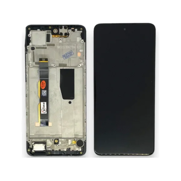 LCD MOTO G84 – ORIG VEZR C/ARO – PRETO