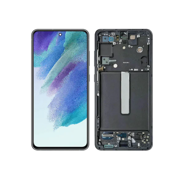 LCD SAMS S21FE – ORIG AMERICANO C/ARO – GRAFITE/PRETO