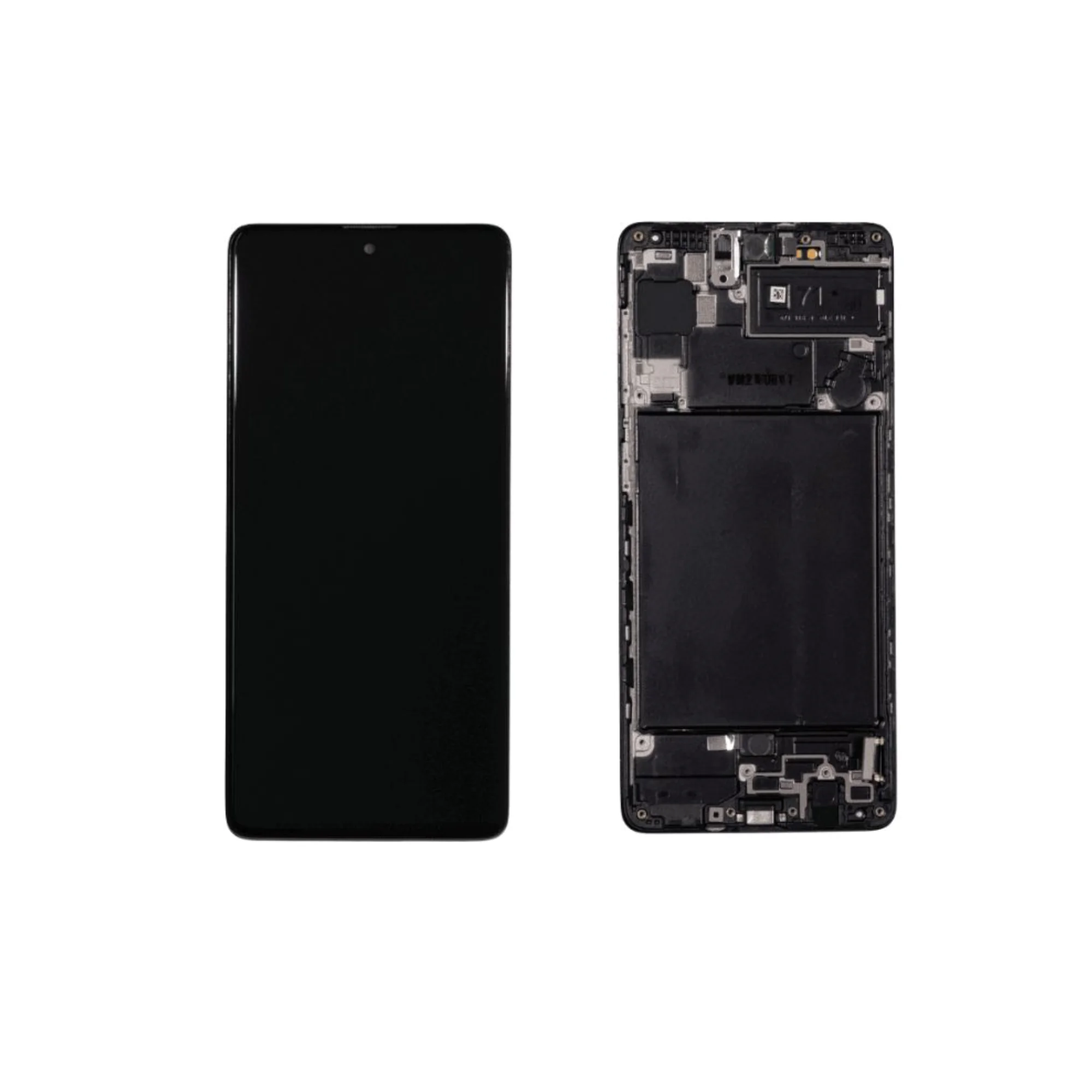 LCD SAMS A71 – ORIG KBS/SVC/SUNLONG C/ARO – PRETO