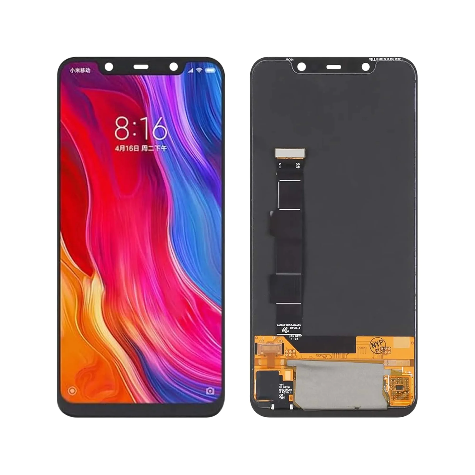 LCD MI 8 – ORIG VEZR S/ARO – PRETO LCD MI 8 – ORIG VEZR S/ARO – PRETO