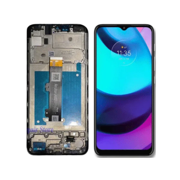LCD MOTO E20 – OLED C/ARO – PRETO