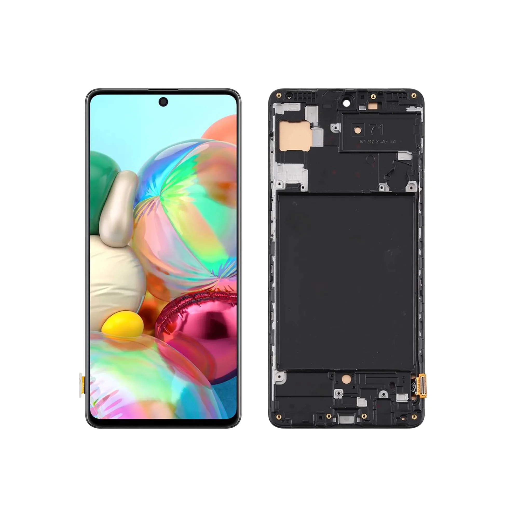 LCD SAMS A71 – INCELL C/ARO – PRETO