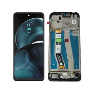 LCD MOTO G14 – ORIG SVC C/ARO – PRETO