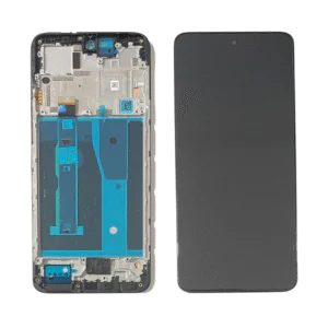 LCD MOTO G84 – ORIG VEZR C/ARO – PRETO
